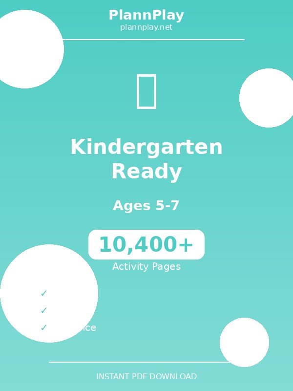 Kindergarten Ready Pack (Ages 5-7)
